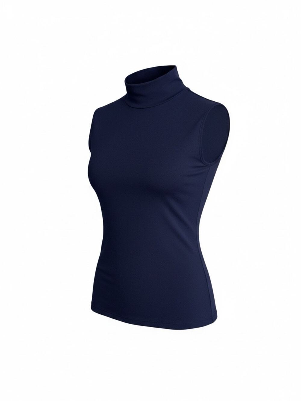 Oiselle Women’s Small Navy Sleeveless Mock-Neck Running Top